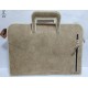 BOLSO CUERO CRUDO BORDE