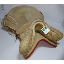 MONTURA CUERO CRUDO CON OREJA ARGOLLA RAYADA